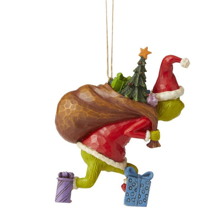 The Grinch Tiptoeing Hanging Ornament By Jim Shore 6006572