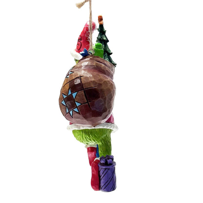 The Grinch Tiptoeing Hanging Ornament By Jim Shore 6006572