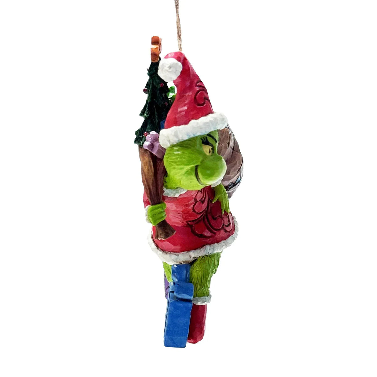 The Grinch Tiptoeing Hanging Ornament By Jim Shore 6006572