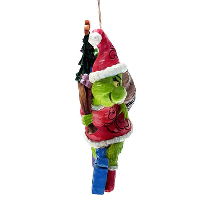 The Grinch Tiptoeing Hanging Ornament By Jim Shore 6006572