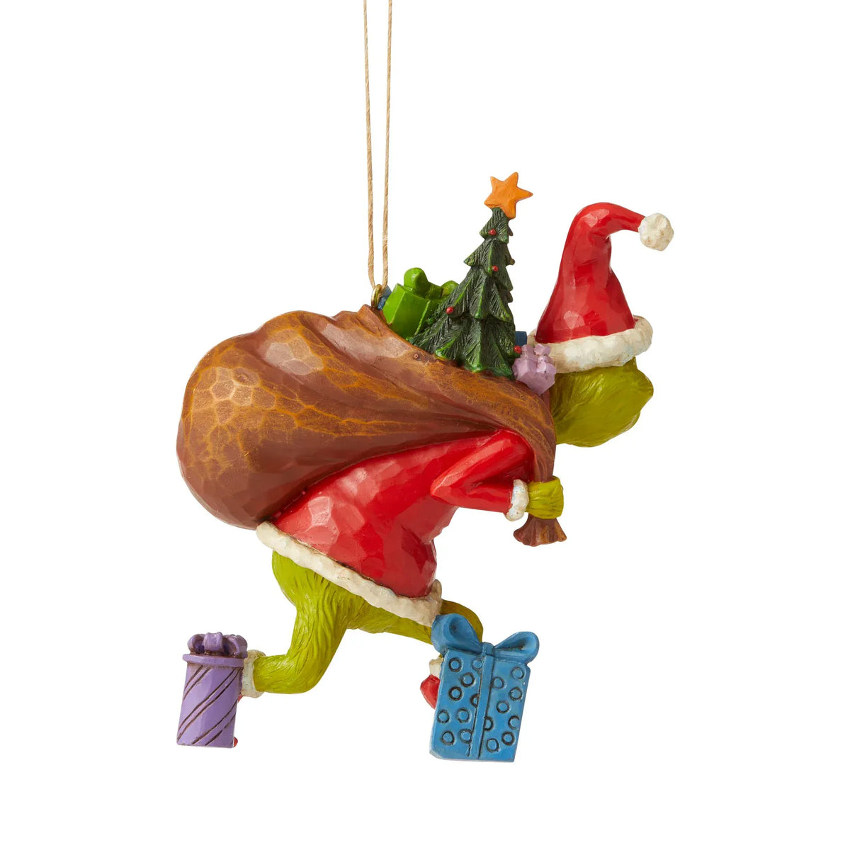 The Grinch Tiptoeing Hanging Ornament By Jim Shore 6006572