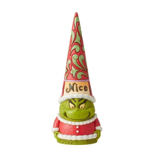 The Grinch Two-Sided Naughty and Nice Gnome Figurine By Jim Shore 6012704