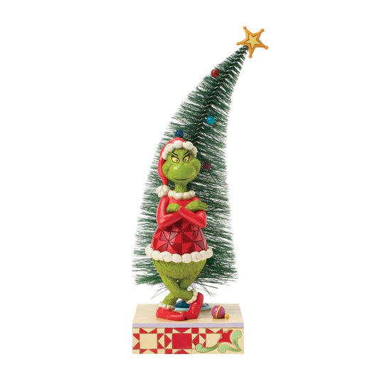The Grinch with Arms Crossed and A Sisal Tree Figurine By Jim Shore 6017065