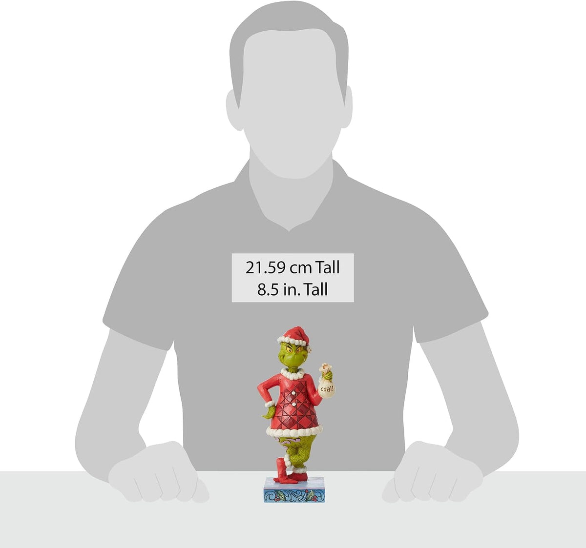 The Grinch with Bag of Coal Figurine By Jim Shore