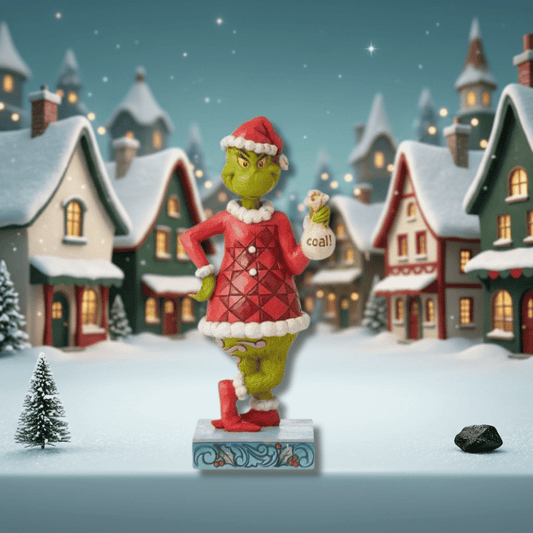 The Grinch with Bag of Coal Figurine By Jim Shore