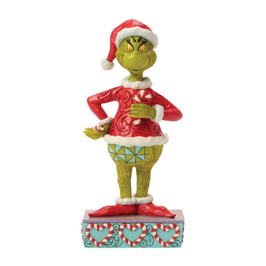 The Grinch with Broken Candy Cane Figurine By Jim Shore 6018951