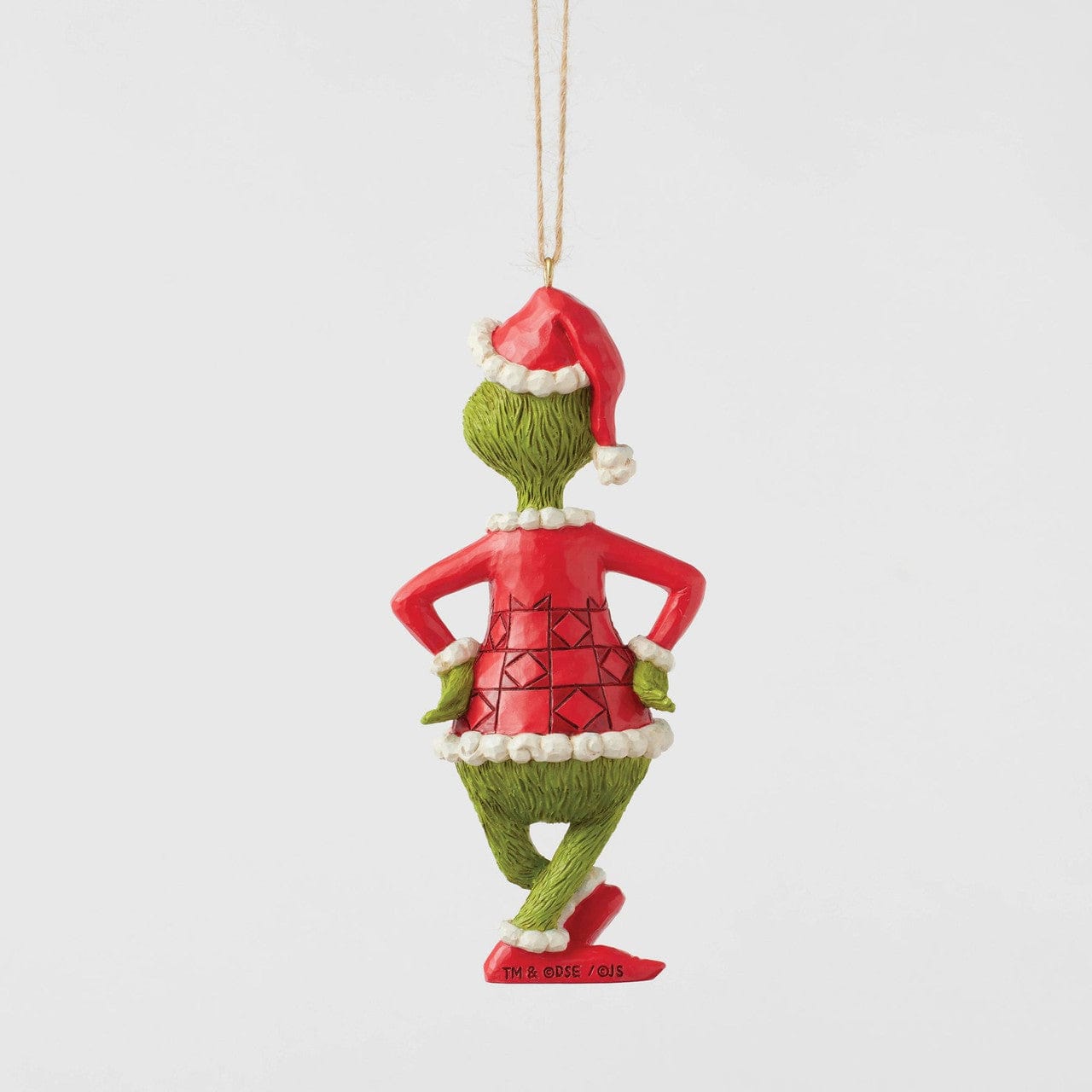 The Grinch with Hands On Hips Hanging Ornament Figurine By Jim Shore 6017076