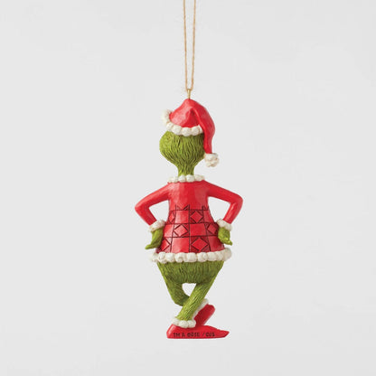 The Grinch with Hands On Hips Hanging Ornament Figurine By Jim Shore 6017076