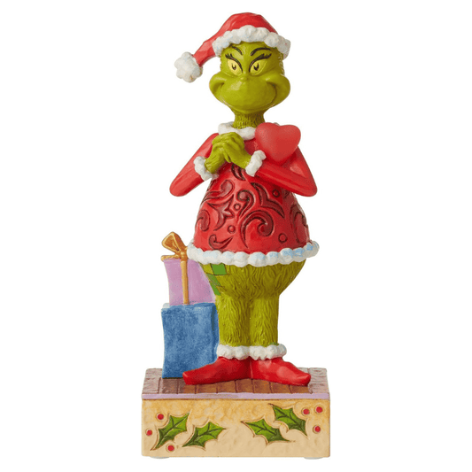 The Grinch with Large Blinking Heart Figurine By Jim Shore 6010782