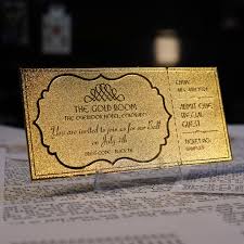 The Shining The Overlook Hotel Ball 24K Gold Plated Ticket