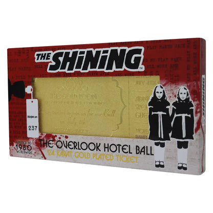 The Shining The Overlook Hotel Ball 24K Gold Plated Ticket
