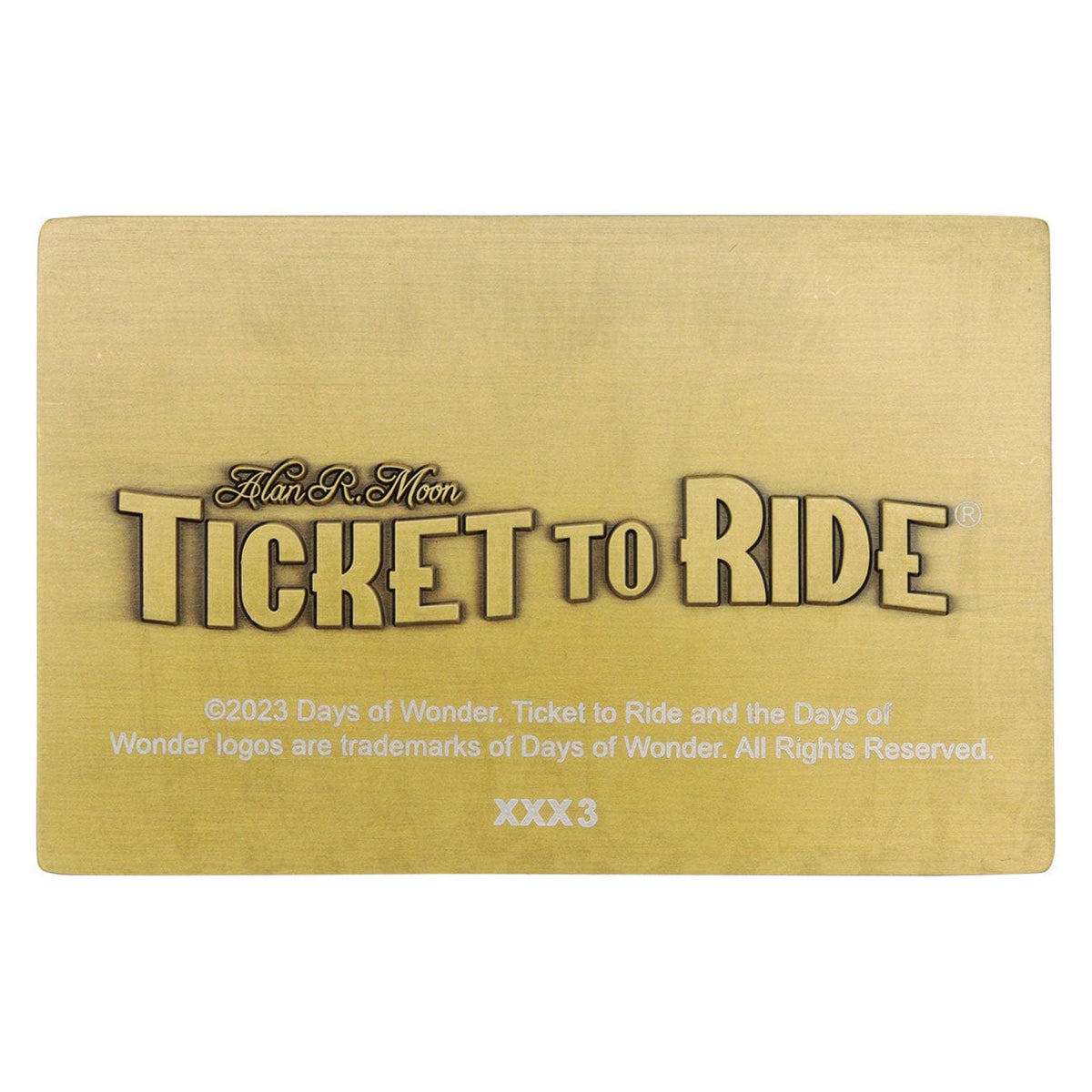 Ticket To Ride Trans American Express Metal Ingot
