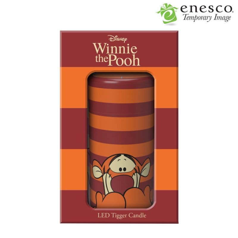 Tigger Red and Orange Striped LED Candle by Disney Home Fragrance