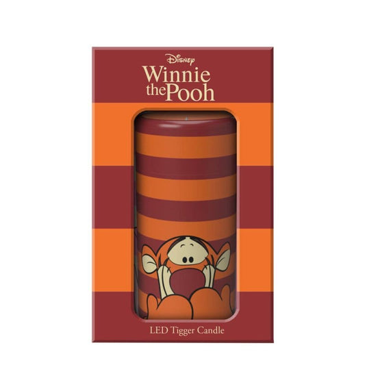 Tigger Red and Orange Striped LED Candle by Disney Home Fragrance