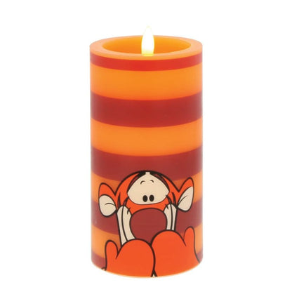 Tigger Red and Orange Striped LED Candle by Disney Home Fragrance