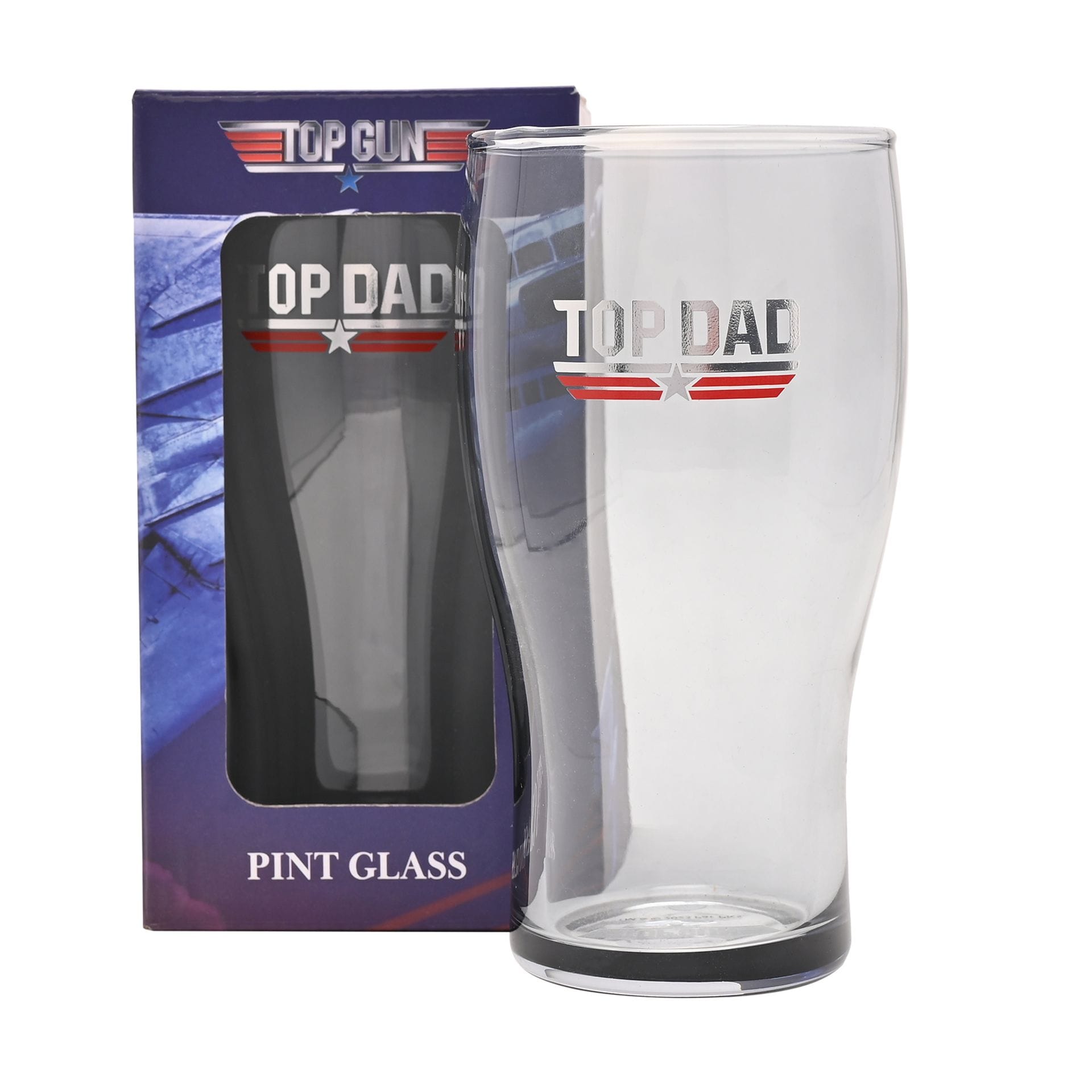 Top Gun Top Dad Pint Glass