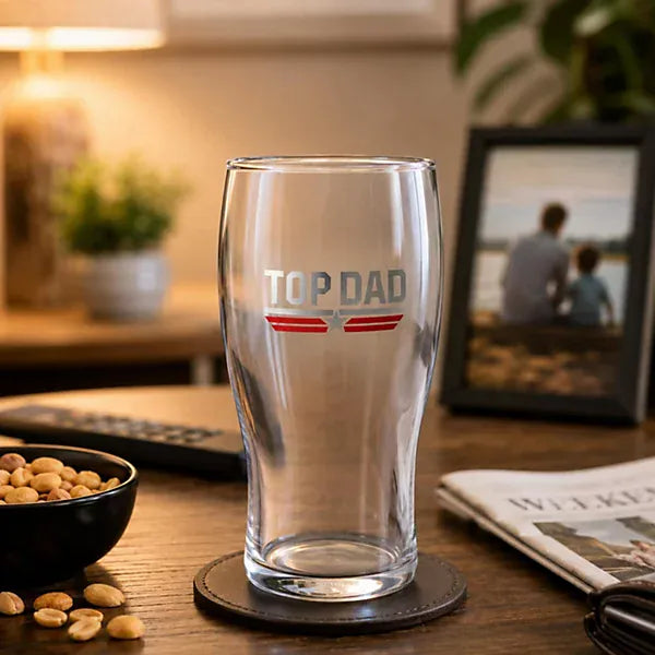 Top Gun Top Dad Pint Glass