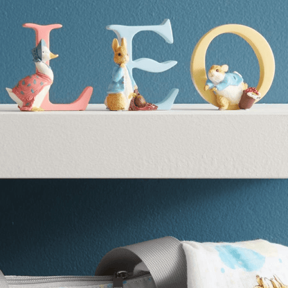 "U" Peter Rabbit with Radishes Beatrix Potter Alphabet Letter