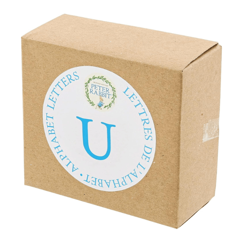 "U" Peter Rabbit with Radishes Beatrix Potter Alphabet Letter
