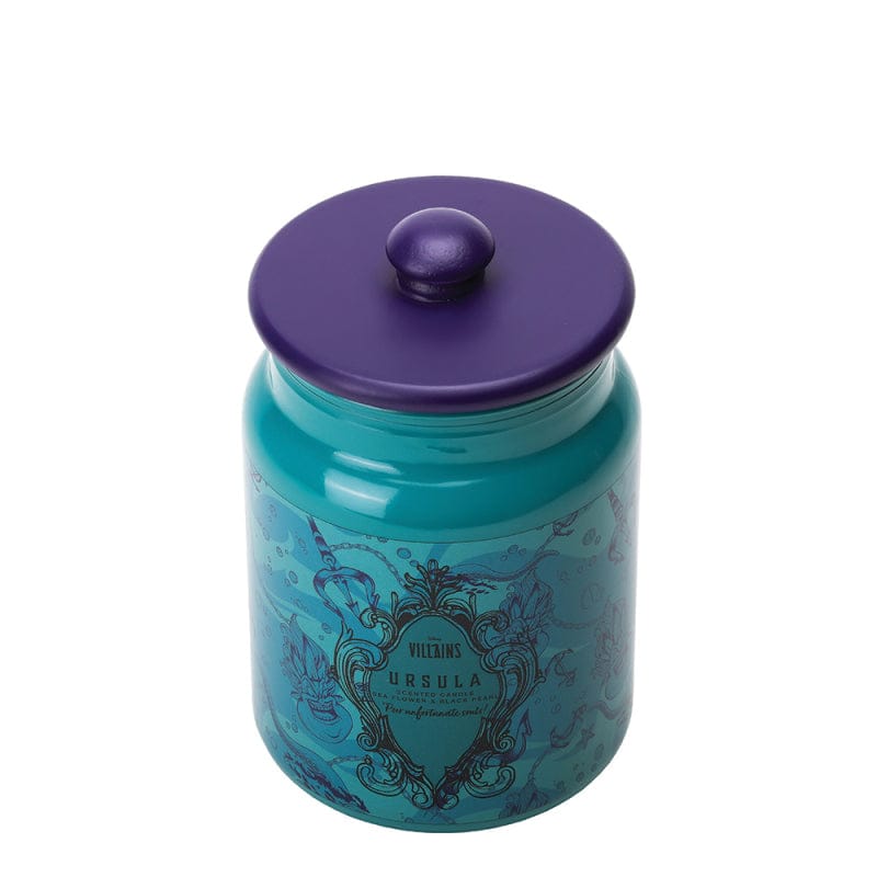 Ursula Ceramic Sea Flower & Black Pearl Aqua Candle by Disney Home Fragrance