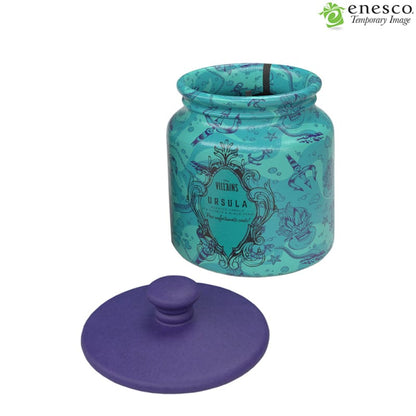 Ursula Ceramic Sea Flower & Black Pearl Aqua Candle by Disney Home Fragrance