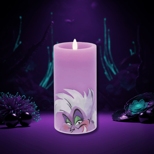 Ursula Purple LED Candle by Disney Home Fragrance