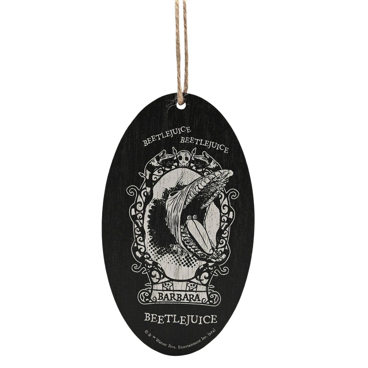 Warner Bros Beetlejuice Oval Hanging Decoration - Barbara Beetlejuice