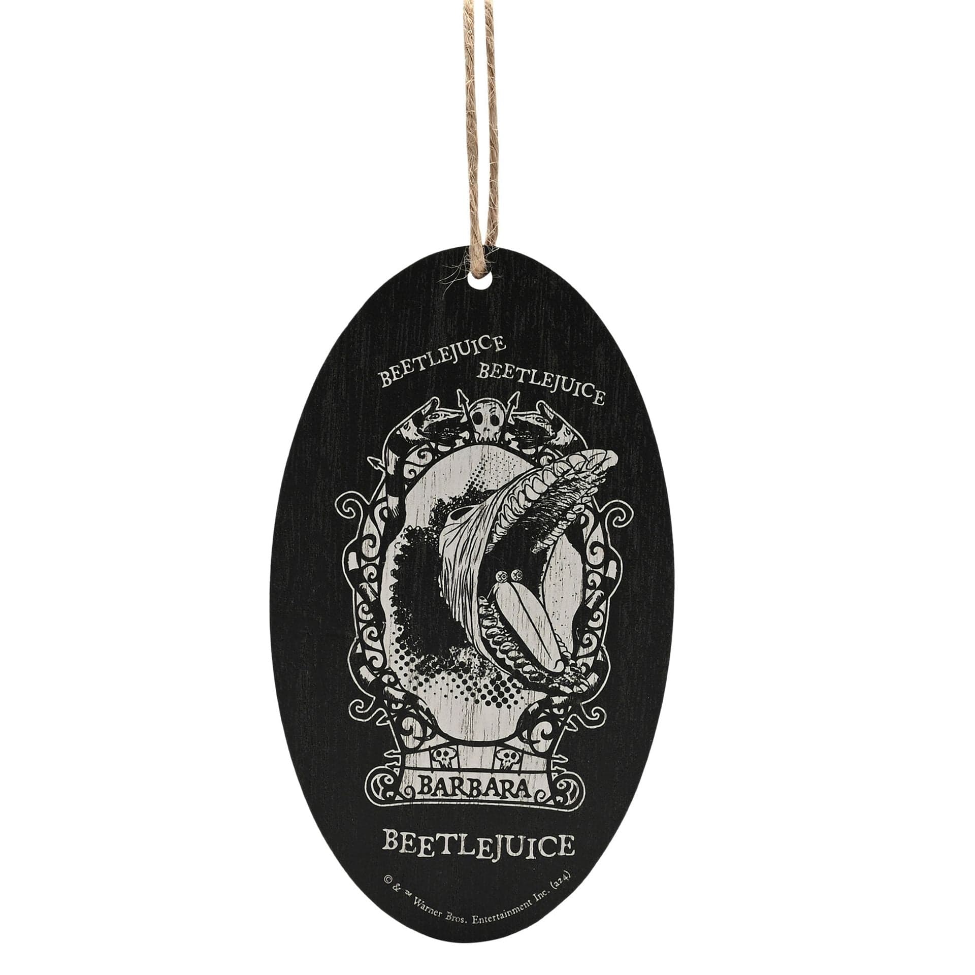 Warner Bros Beetlejuice Oval Hanging Decoration - Barbara Beetlejuice