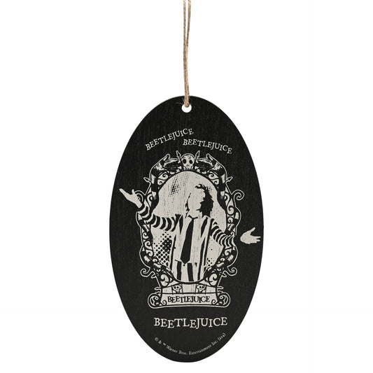 Warner Bros Beetlejuice Oval Hanging Decoration - Betelgeuse Beetlejuice