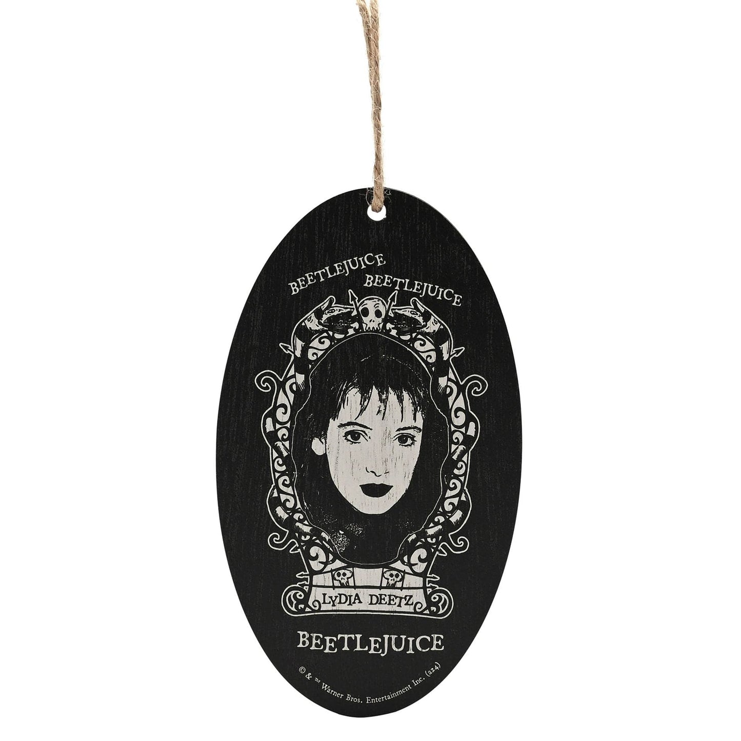 Warner Bros Beetlejuice Oval Hanging Decoration - Lydia Beetlejuice