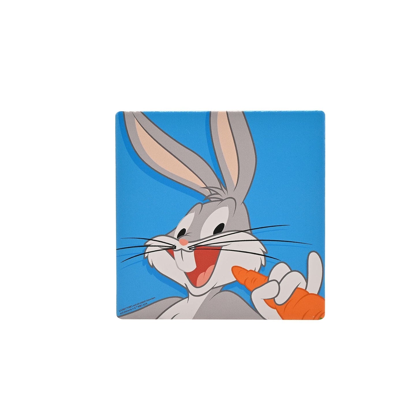 Warner Bros Looney Tunes Bugs Bunny Ceramic & Cork Finish Square Coaster