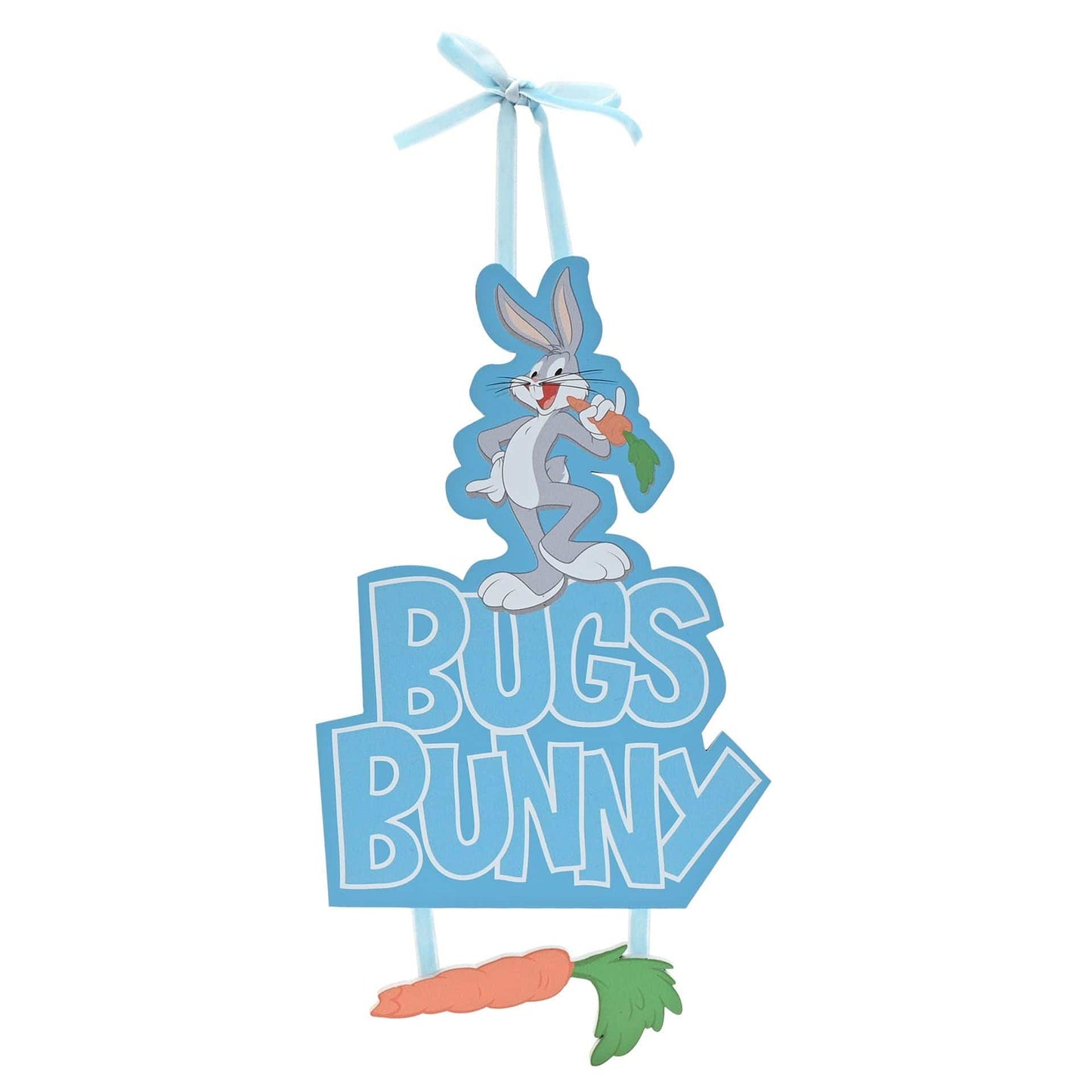 Warner Bros Looney Tunes Bugs Bunny MDF Plaque With Hanging Carrot