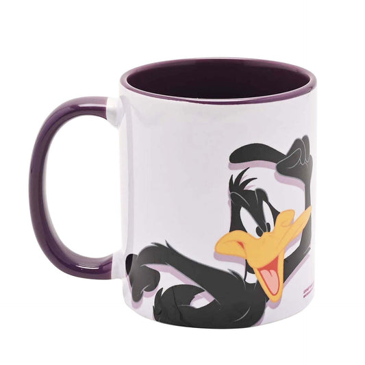 Warner Bros Looney Tunes Daffy Duck Purple Inside Mug