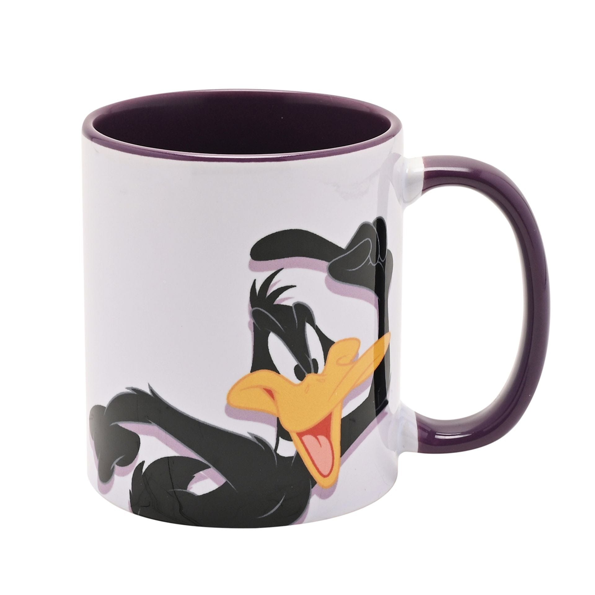 Warner Bros Looney Tunes Daffy Duck Purple Inside Mug