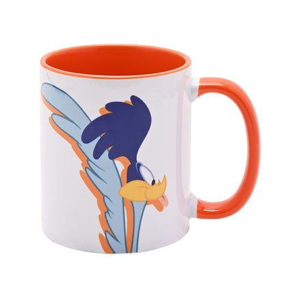 Warner Bros Looney Tunes Road Runner Orange Inside Mug