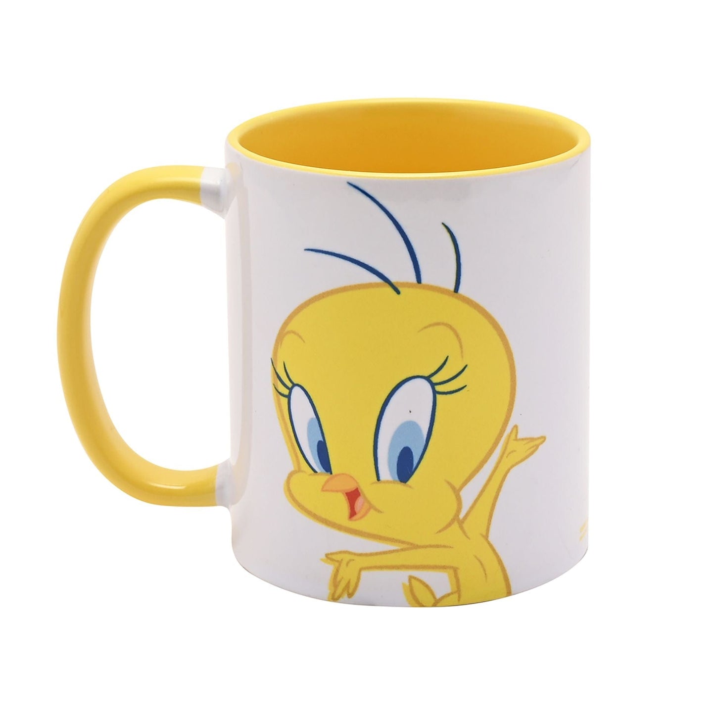 Warner Bros Looney Tunes Tweety Pie Yellow Inside Mug