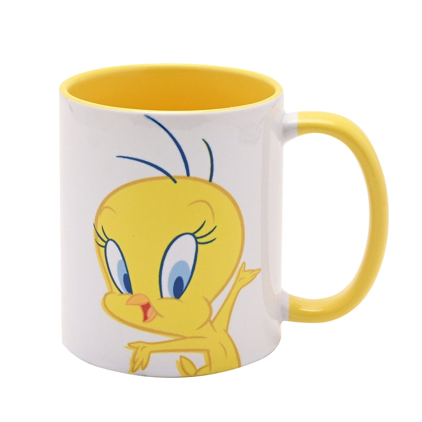 Warner Bros Looney Tunes Tweety Pie Yellow Inside Mug
