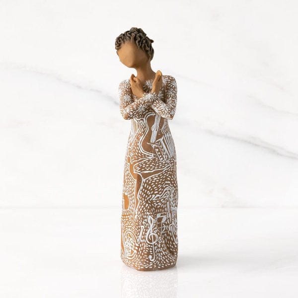 Willow Tree Music Speaks Figurine (darker skin and hair) 28232