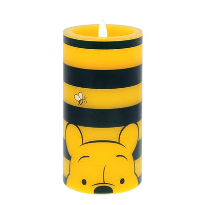 Winnie the Pooh Blue and Yellow Striped LED Candle by Disney Home Fragrance