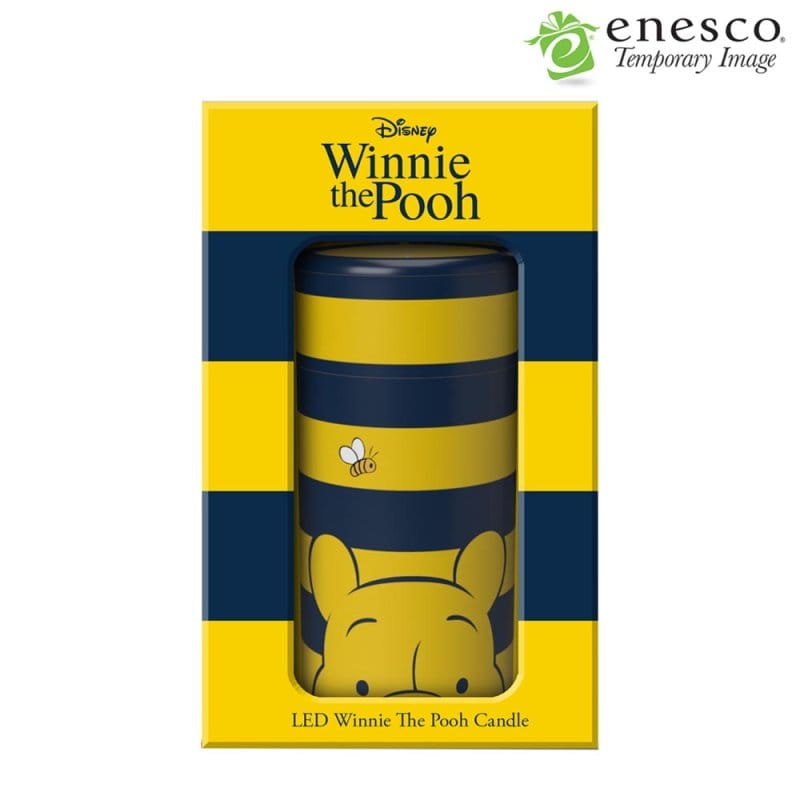 Winnie the Pooh Blue and Yellow Striped LED Candle by Disney Home Fragrance