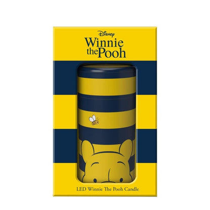 Winnie the Pooh Blue and Yellow Striped LED Candle by Disney Home Fragrance