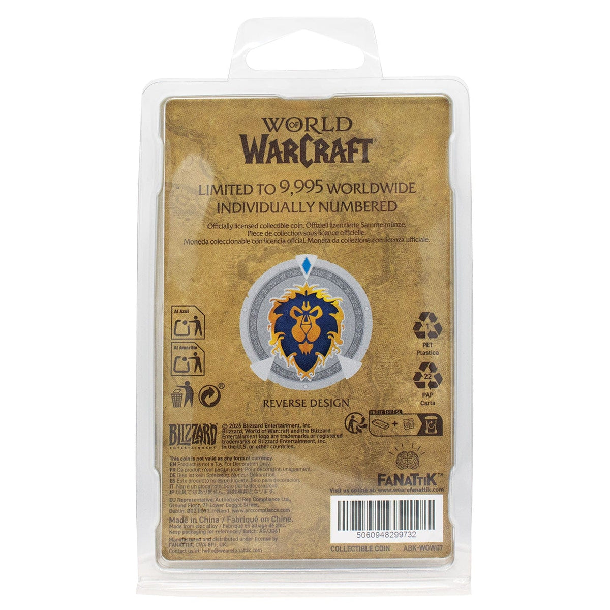 World of Warcraft Limited Edition Faction Coin
