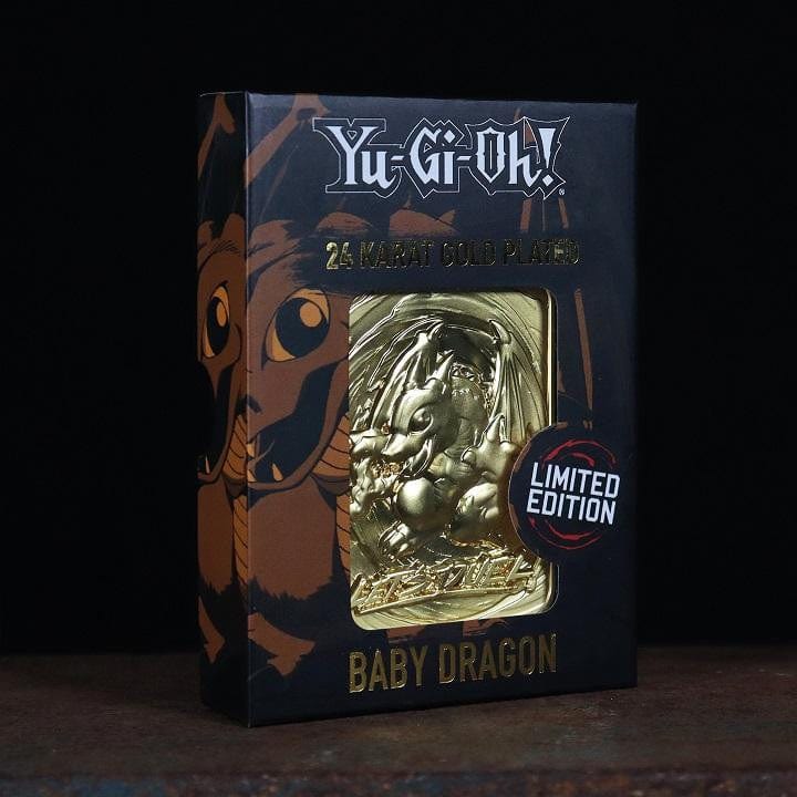 Yu-Gi-Oh 24k Baby Dragon Gold Plated Card