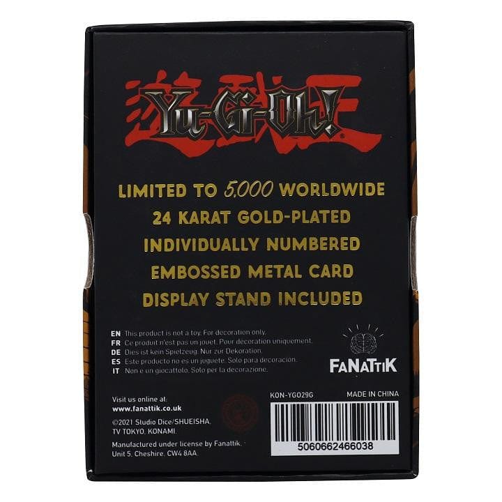 Yu-Gi-Oh 24k Baby Dragon Gold Plated Card