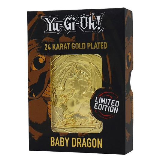 Yu-Gi-Oh 24k Baby Dragon Gold Plated Card