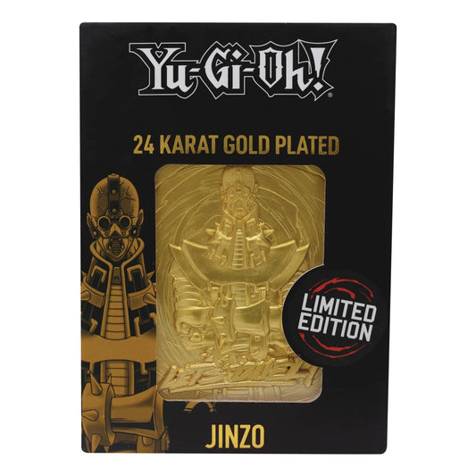 Yu-Gi-Oh! Jinzo 24K Gold Plated Metal Card