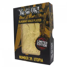 Yu-Gi-Oh! Number 39: Utopia 24K Gold Plated metal Card