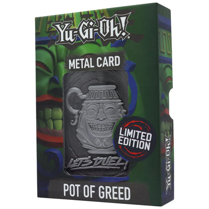Yu-Gi-Oh! Pot Of Greed Limited Edition Metal Card