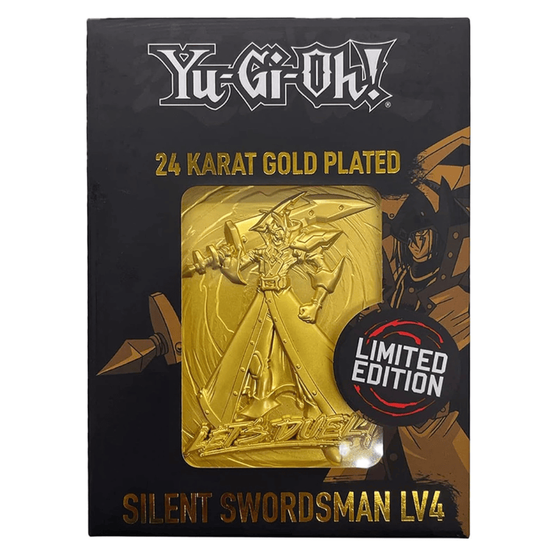 Yu-Gi-Oh! Silent Swordsman Limited Edition 24k Gold Plated Metal Card