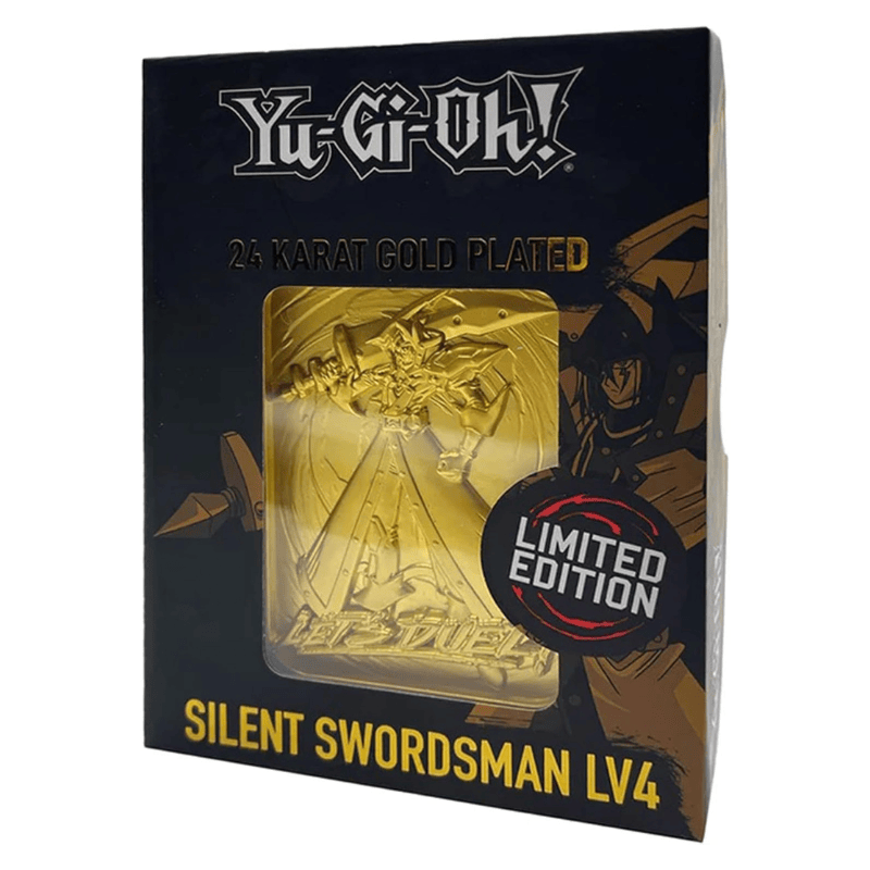Yu-Gi-Oh! Silent Swordsman Limited Edition 24k Gold Plated Metal Card